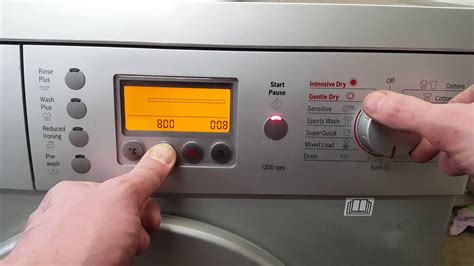 NOTICE: The childproof lock will remain activated until the next cycle start even after switching the machine off. . Bosch 500 series dryer error symbols